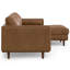 Canapé modulaire droit - brun caramel-2116267879