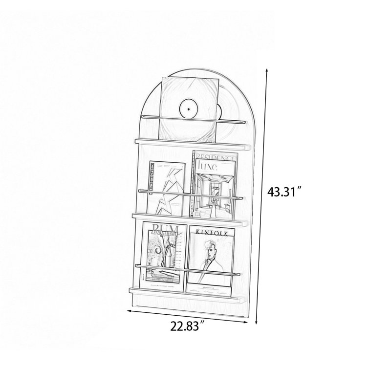 Bibliothèque standard Green Green, H 43,31 po, Vert