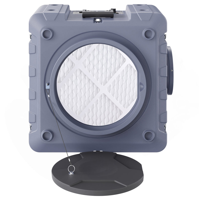 Air Scrubber With 3-Stage Filtration, Stackable Negative Air Machine 550 CFM, Air Cleaner With MERV10, Carbon, H13 HEPA, For Home, Industrial And Commercial Use