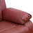 Double Manual Recliner Chair, Overstuffed Loveseat w/ Cupholders, Leather, Red-755669139