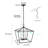 Hollymead 4 - Light Dimmable Lantern Geometric Chandelier