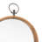 Minhtri Solid Wood Pocket Watch Wall Mirror with Hooks