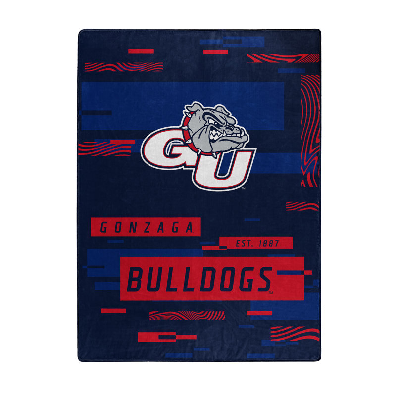 Throw Blanket, Navy/Red, Bulldogs