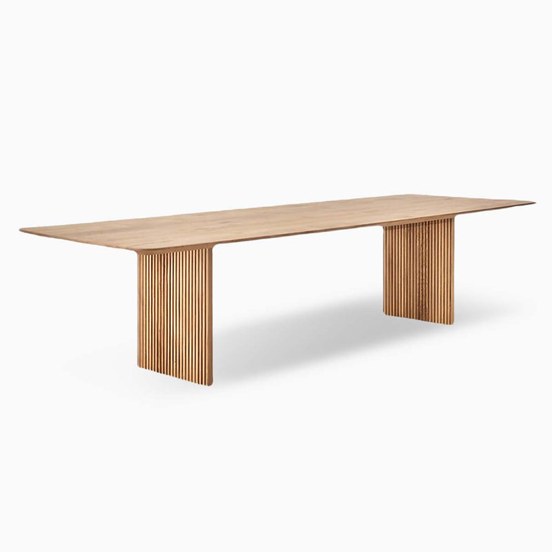 Table de salle à manger Burlywood, H 29,53 po x L 62,99 po x l 27,56 po