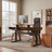 Rachele 63" W L-Shaped Standing Desk with Riser-89949996