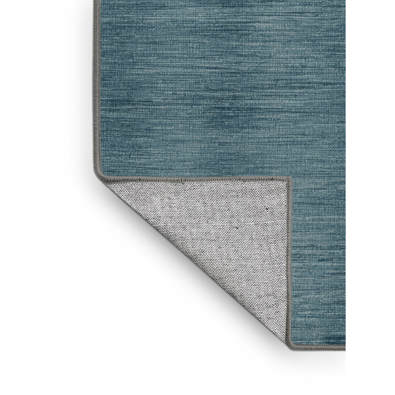 Machine Washable Solid Green Area Rug, Rectangle 2' x 3'