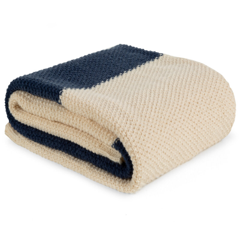 Longino Polyester Striped Bedspread, Beige