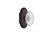 Cottage Plate with Crystal Victorian Knob