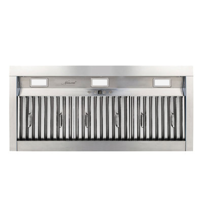 42" 1200 CFM Insert Range Hood with LED Light, Baffle Filter Stainless Steel