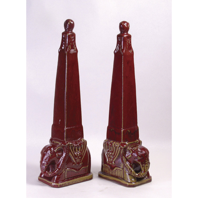 Elephant Figurine - A Pair