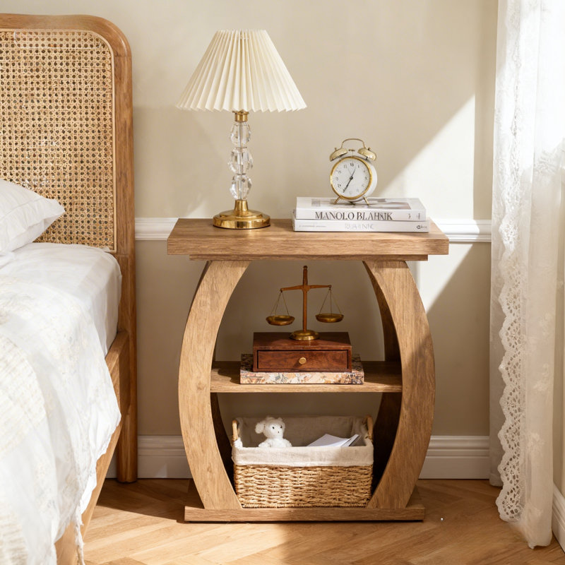 Pedestal End Table, 1 Pcs