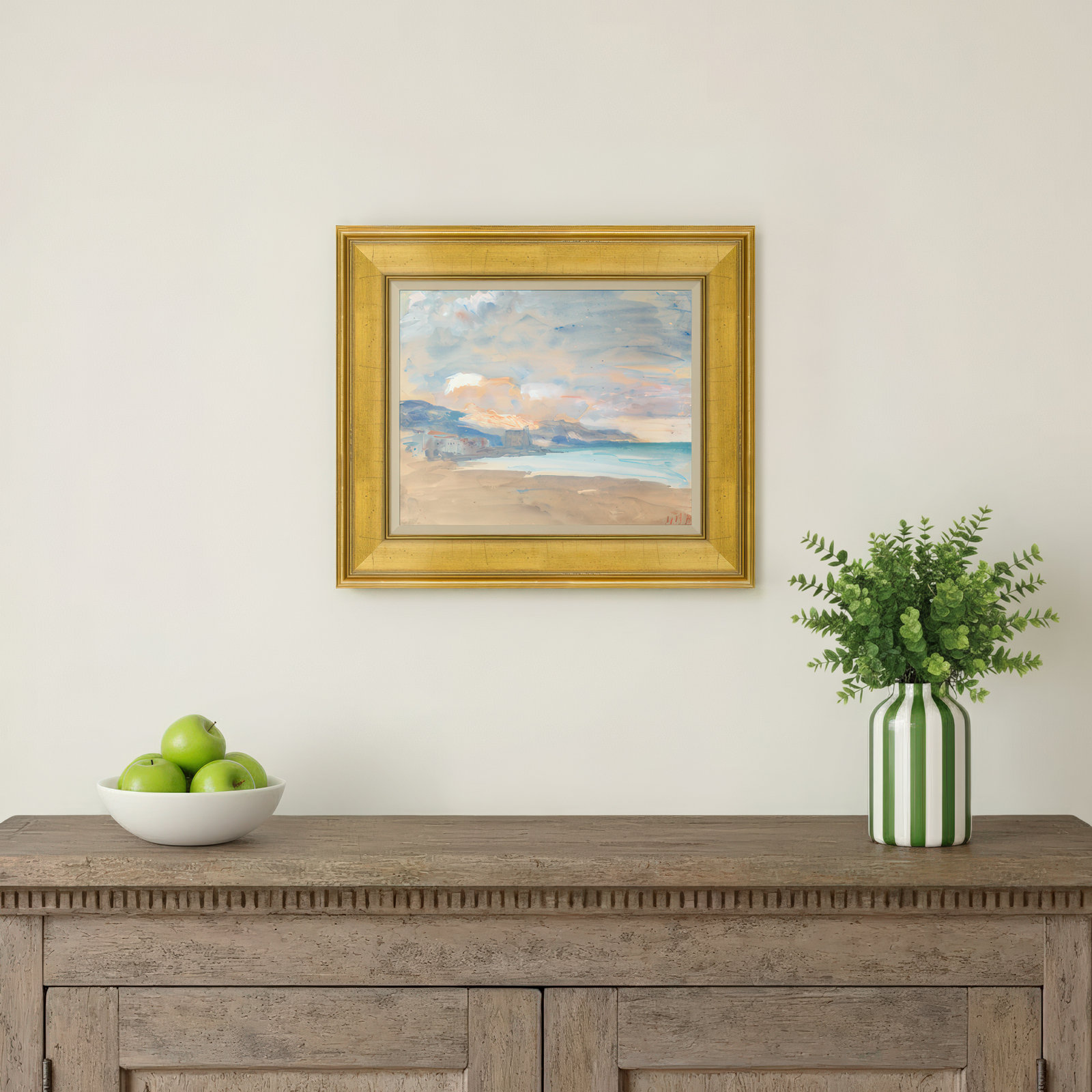 Seaside at Dusk Painting by H. B. Brabazon