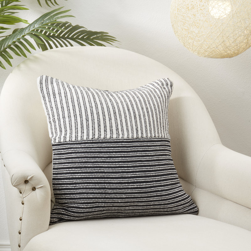 Housse de coussin à rayures Entendu
