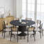 Solid Wood Dining Table Round Pedestal Kitchen Table-1723906250-1723906255
