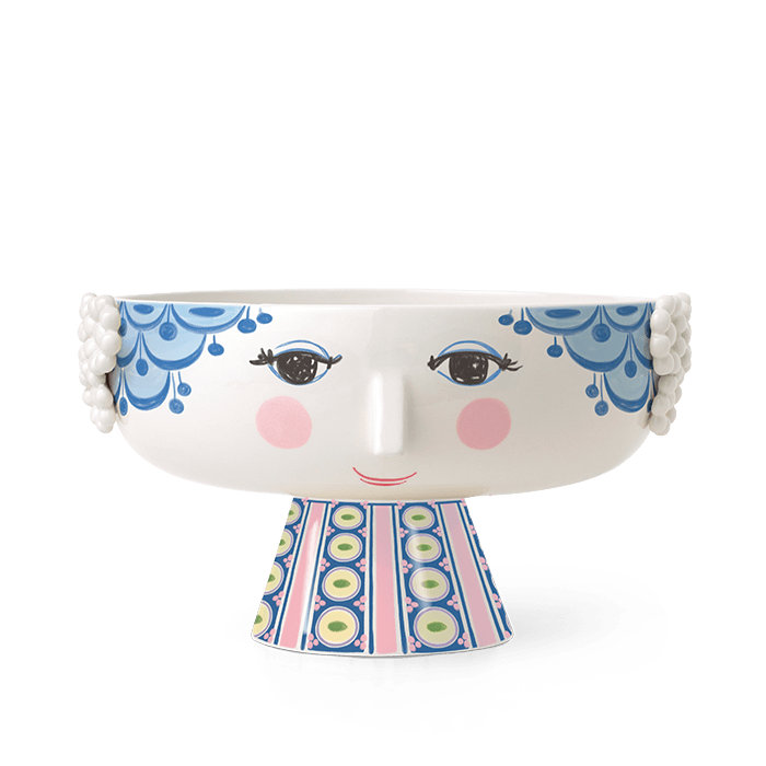 Eva Blue Serving Bowl