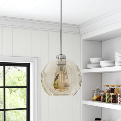 Bacil 1 - Light Silver Single Pendant