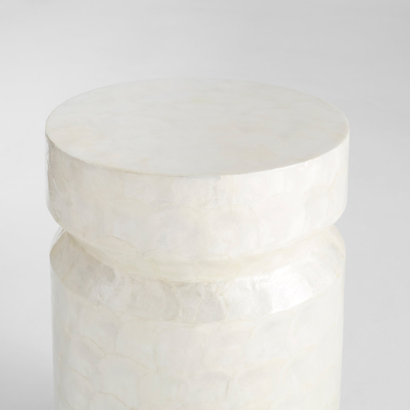 Triton End Table, White