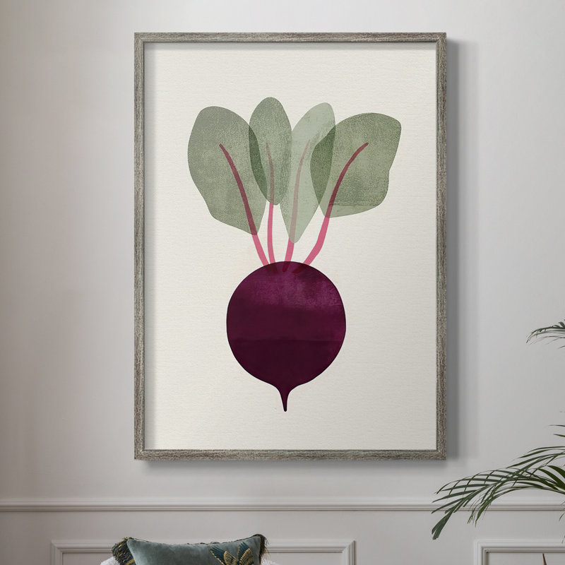 Reproduction encadrée Organic Veg IX - bois massif, H 11 po x l 9 po