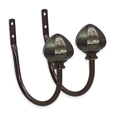 Decopolitan Hammered Facet Oil Rubbed Bronze Holdback