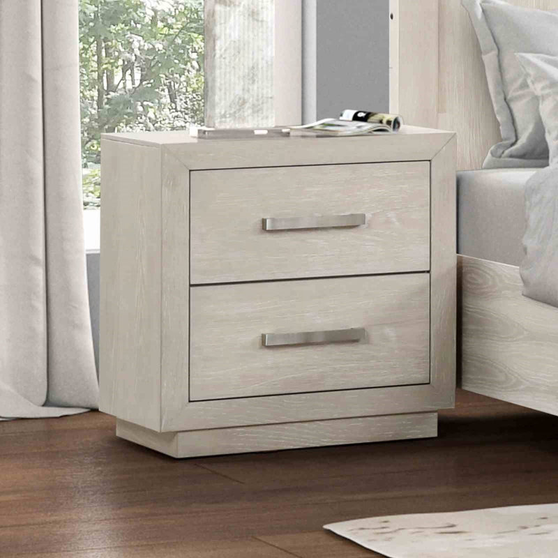 Table de chevet, gris clair