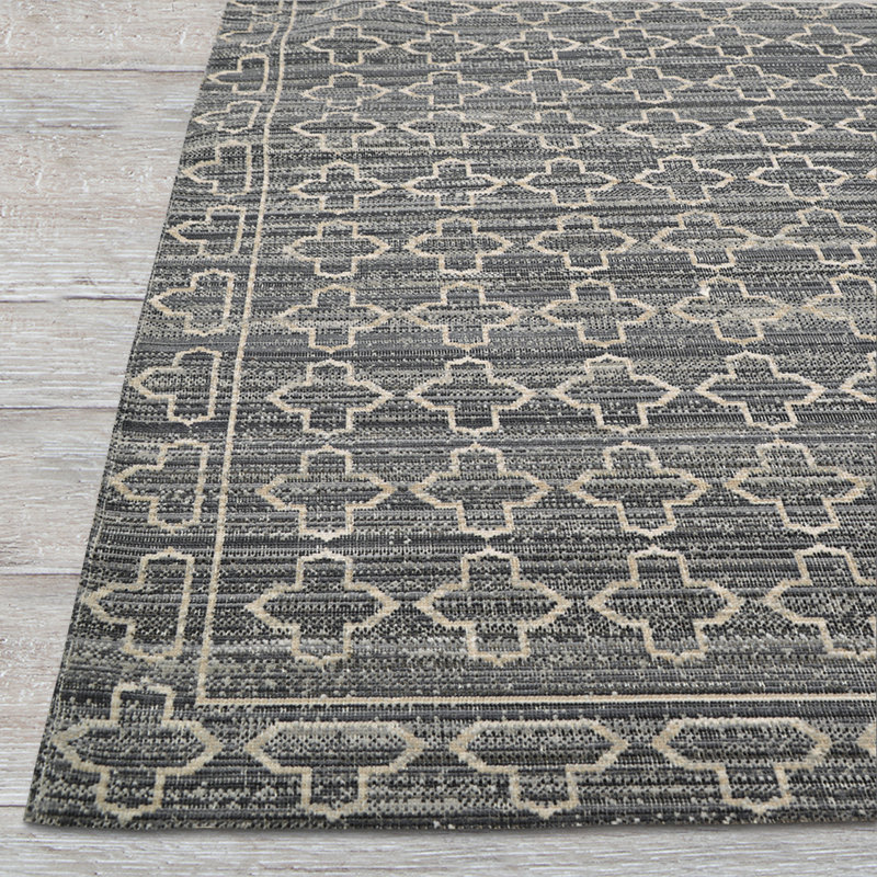 Tapis intérieur / extérieur gris Demeatra, Rectangle 9 pi x 12 pi