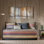 Housse de lit de jour réversible multi-rayures 6 pièces, pour matelas simple, housse, jupe de lit, 3 taies décoratives, 1 coussin décoratif, multi-rayures lavables à la machine, lavage