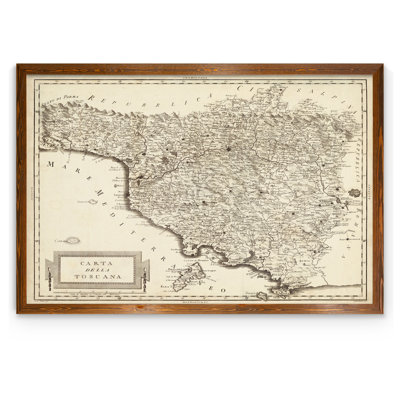 « antique map of tuscany » par paul cezanne-reproduction d’art sur image