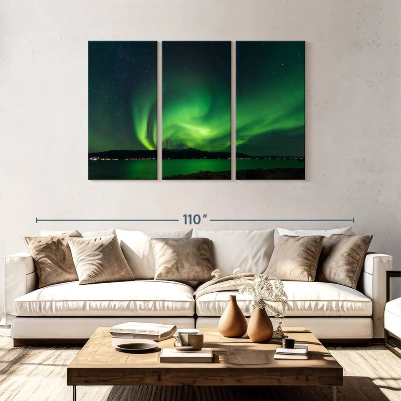 Alvord Svalbard Northern Lights, H 48 po x l 74 po
