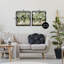 Ensemble de 2 toiles flottantes encadrées Modern Earth Tone Bouquets, design par Carol Robinson-1831499865-1831499864