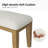Beasley 44.5" Farmhouse Upholstered Bench with Solid Wood