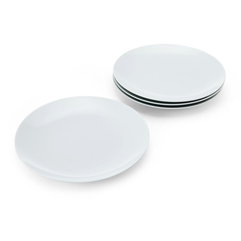 Mikasa Chalk Porcelain Dinner Plates, 27cm, White