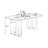 Brown+Black+Clear Rectangular Solid Wood+Iron+Acrylic desks-107397900