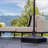 Tierra Verde 19.5" x 6.5"H Square Easy-Fill Weatherproof Umbrella Base, Black