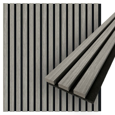 Acoustic Wood Wall Panels | 94.5” x 5” Each | Soundproof Paneling