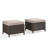 Wicker Outdoor Ottomans for Patio Set of 2 Rattan Footstools w/Removable Cushions-1158777099-1160818654