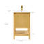 Meuble-lavabo en bois massif de 20 po avec étagère réglable pré-assemblé - Bois de frêne-1738205882