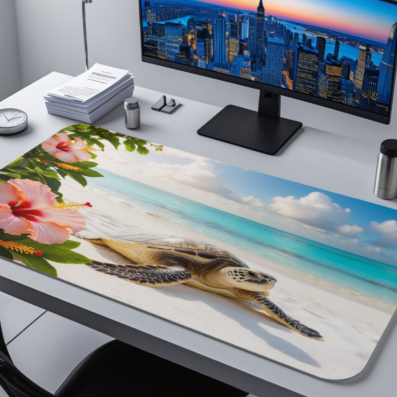 Polyester Desk Pad, 31.5x15.5
