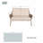 49.6" Acacia Outdoor Loveseat With Cushions