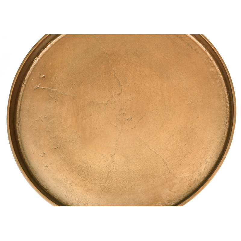 Elements Vinya End Table, Vintage Brass