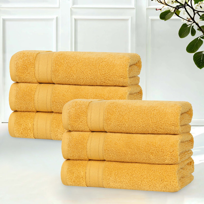 Coton absorbant doux Belmont, Doré, Essuie-mains - paquet de 6