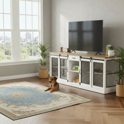 The Double-Door Design Allows For Easy Pet Access, While The Escape-Proof And Chew-Resistant Structure Ensures Durability And Peace Of Mind.