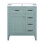 Ensemble de meuble-lavabo 30 po avec lavabo, armoire de salle de bain avec tiroirs, structure solide et panneau de fibres à densité moyenne-1220298155