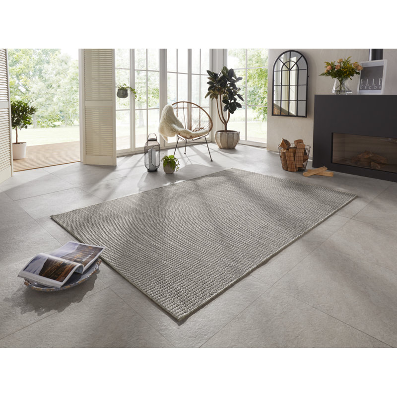 Dreux Flatweave Grey Indoor/Outdoor Rug, Rectangle 200 x 290cm