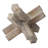 Haruto Brown Solid Wood Abstract Geometric Tabletop Sculpture-1448971336