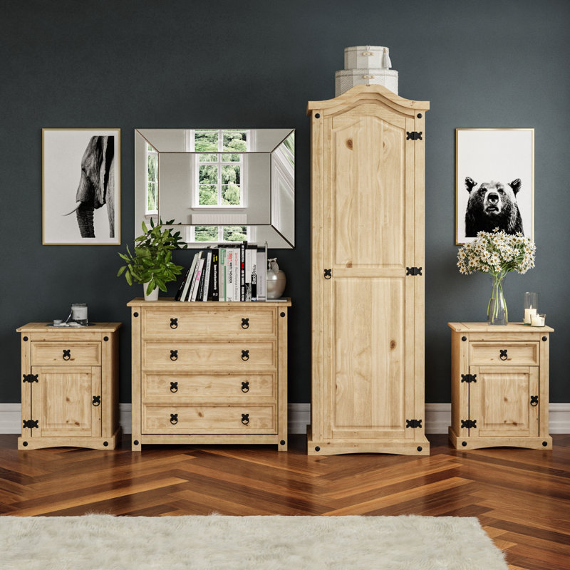 Harold Solid Wood Piece Bedroom Set