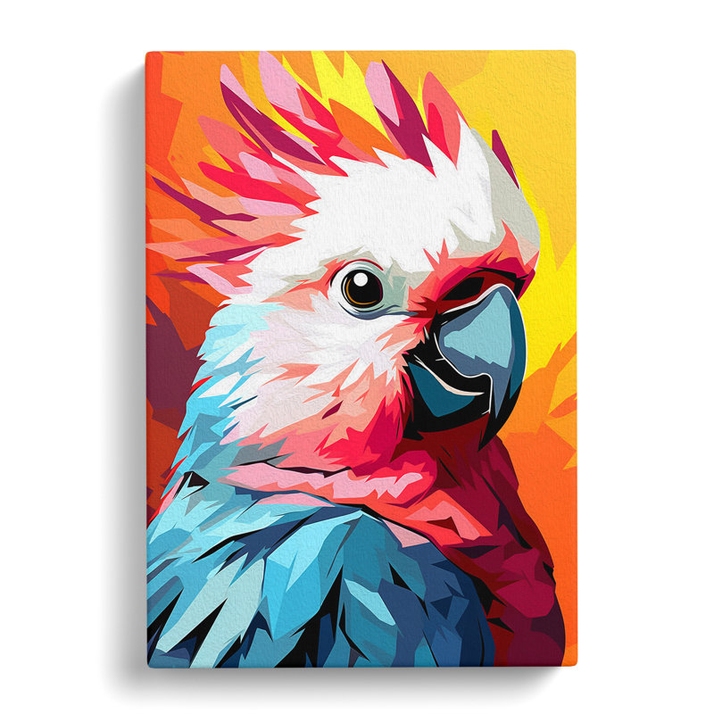 Cockatoo Pop No.3 - Wrapped Canvas, 76cm H x 50cm W x 3cm D
