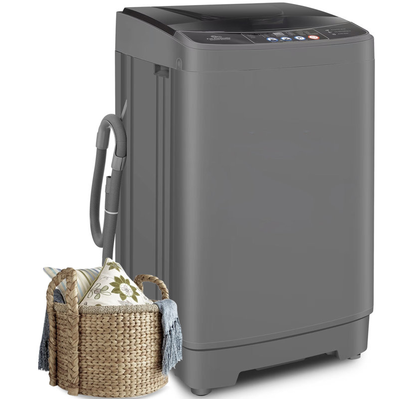 2.1 Cubic Feet Cu. Ft. High Efficiency Portable Washer With Child Safety Lock, Gray
