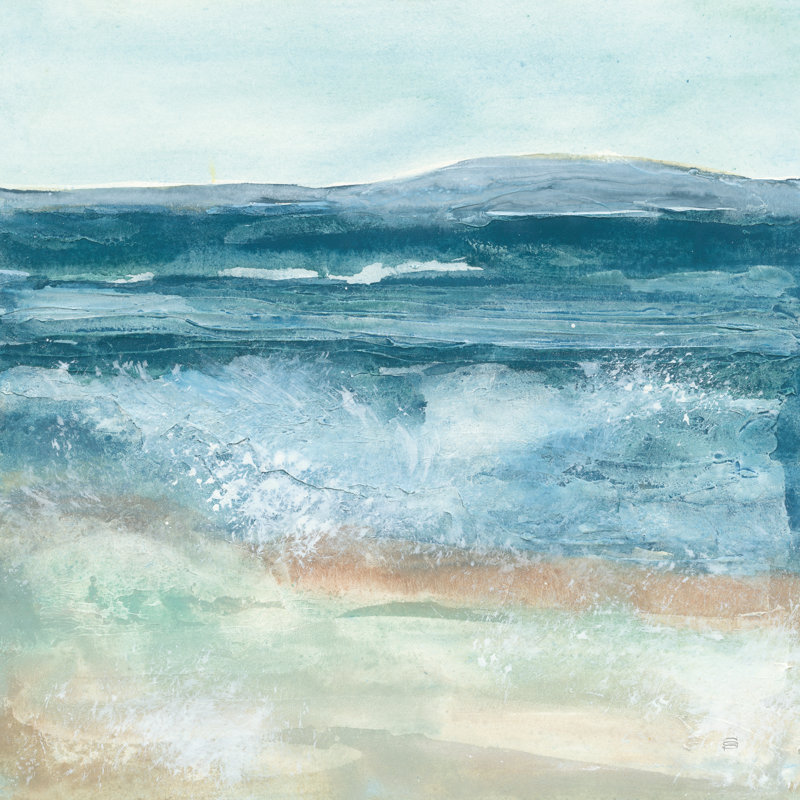 «Coastal VI» par Chris Paschke, reproduction d'art sur toile tendue, H 36 po x l 36 po