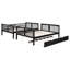 Full Over Bunk Bed In , Featuring Twin Trundle, Frame, - Length Guardrail, Suitable For All Home Styles