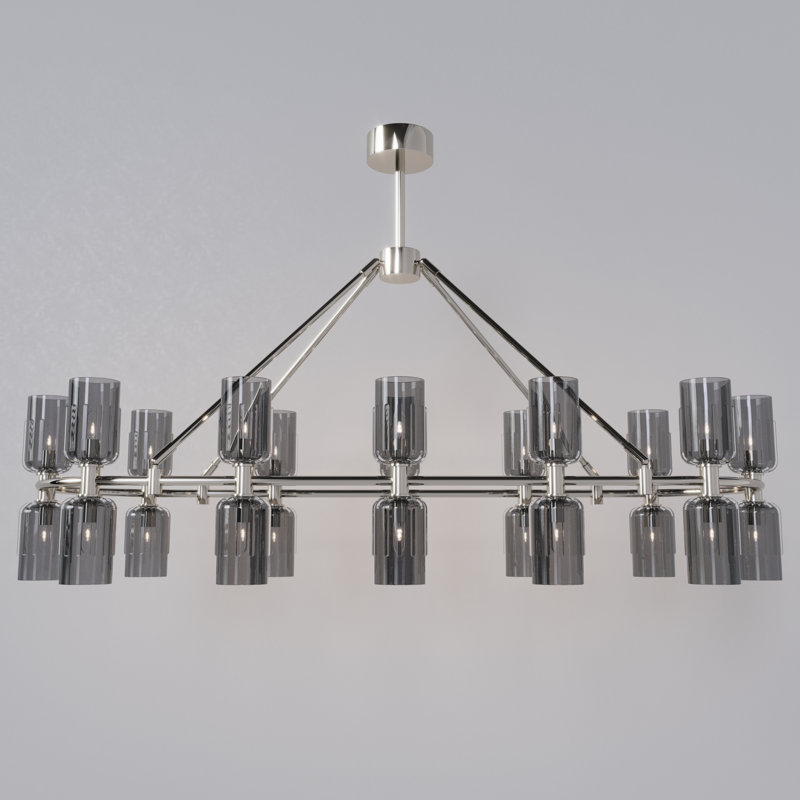 Lustre de salle à manger Escalade D54, Nickel poli
